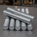 Шпилька фланцевая М6х20 мм стальная оцинкованная DIN 938